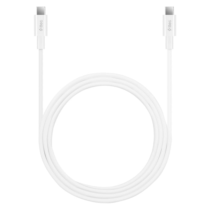 CABLE TTEC TYPE-C 1.5 m 100w WHITE