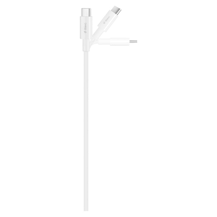 CABLE TTEC TYPE-C 0.3m 60W WHITE
