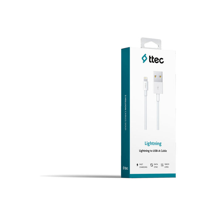CABLE TTEC LIGHTNING 1 m WHITE