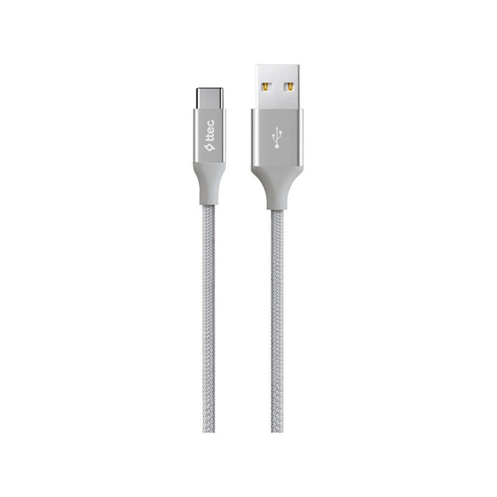 CABLE TTEC ALUMI TYPE-C 1.2 m SIL 117147