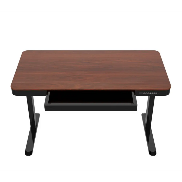 Tuckano Desk with electric height adjustment ET119W-C black/walnut. Desk top dimensions: 120 x 60cm. - Modern