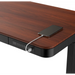 Tuckano Desk with electric height adjustment ET119W-C black/walnut. Desk top dimensions: 120 x 60cm. - Modern