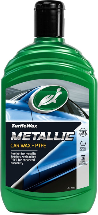 TURTLE WAX METALLIC WAX + PTFE 500ML Вакса за боя и пластмаса