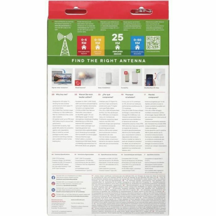 TV antenna One For All SV 9450 5G - Електроника Телевизори<<<Компютри| Електроника<<<BigBuy&&&Цифрови Тунери и