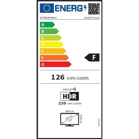 TV LG OLED77C31LA OLED evo C3 77’’ (195 cm) Smart 4K Ultra HD WebOS (Model 2023) - OLED Телевизори<<<Телевизори<<<Черна