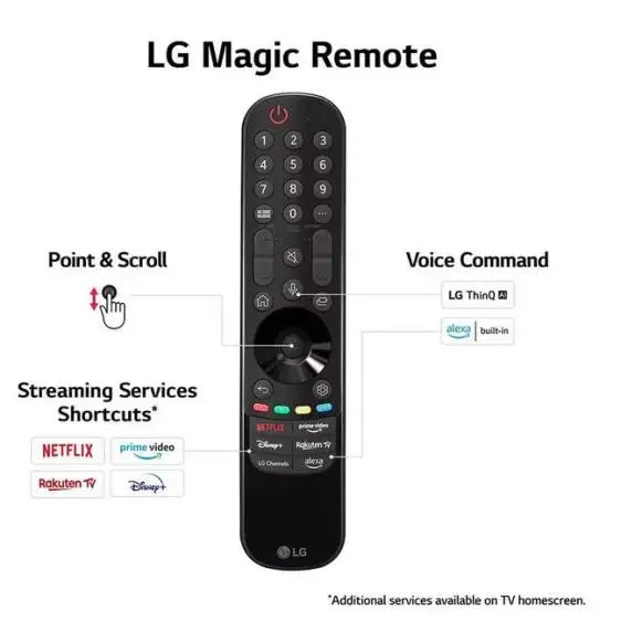 TV LG OLED77C34LA OLED evo 77’’ (195 cm) Smart 4K Ultra HD WebOS (Model 2023) - OLED Телевизори<<<Телевизори<<<Черна