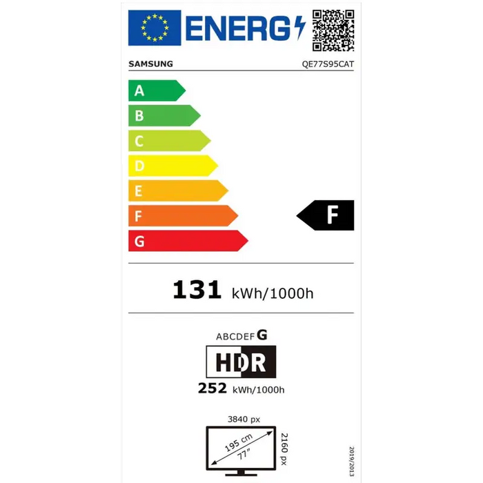 TV SAMSUNG QE77S95CATXXH 77’’(195 cm) OLED 4K Ultra HD Tizen™ Smart TV S95C (2023) - OLED