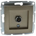TV SOCKET END MEH. BRONZE MONO DESPINA - Ключове и контакти<<<Електроматериали<<<Praktiker&&&Ключове и