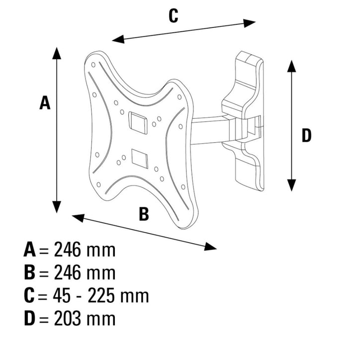 TV stand HAMA-108726 19’’ - 46’’ - Стойки за телевизор<<<Аксесоари за телевизори<<<Аксесоари<<<TechMart&&&Стойки за