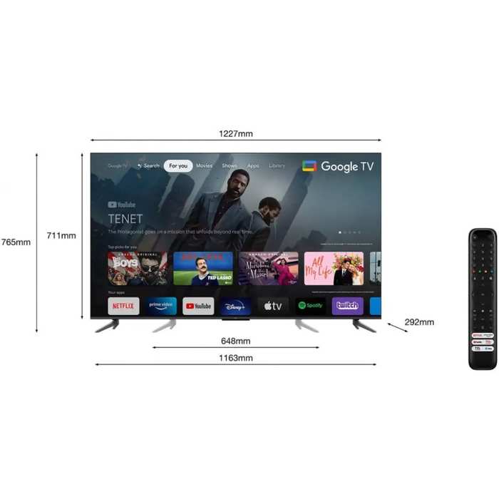 TV TCL QLED 55C645 - QLED<<<Телевизори<<<Телевизори Аудио и видео<<<TechMart