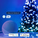 Twinkly Candies LED Christmas tree lights TWKC200RGB-T Candle shape - Christmas tree