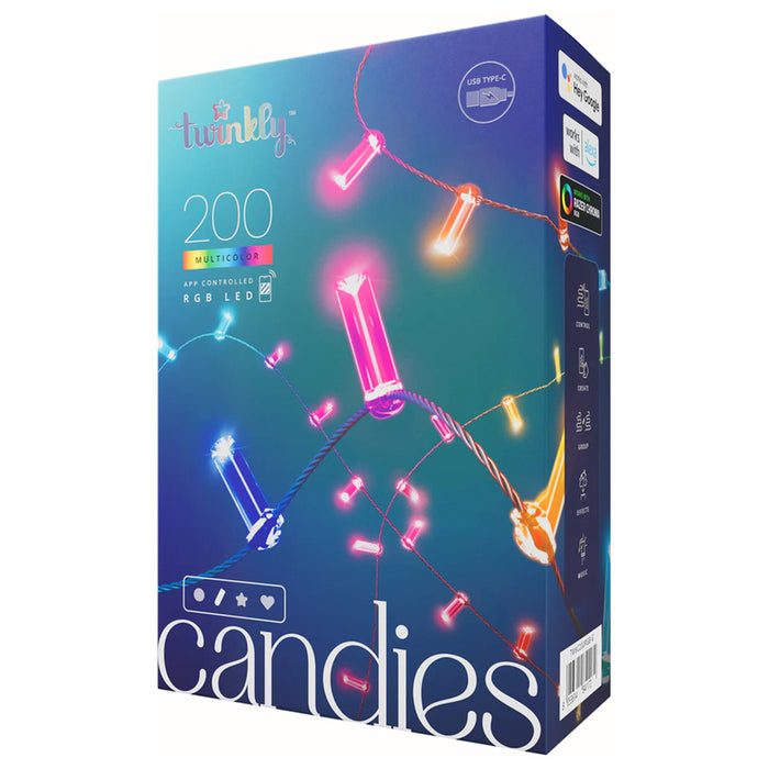 LIGHTING GARLAND 600CM 100LED TWINKLY TWKC100RGB-G