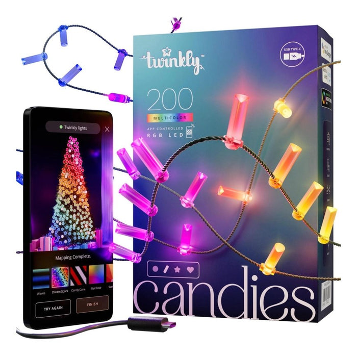 LIGHTING GARLAND 600CM 200LED TWINKLY TWKC200RGB-G