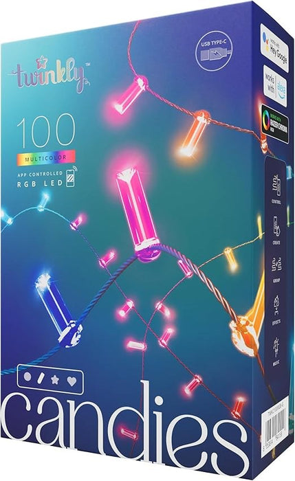 LIGHTING GARLAND 600CM 100LED TWINKLY TWKC100RGB-G