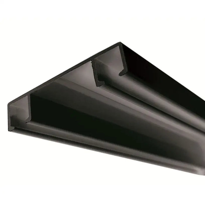 TWO-CHANNEL ALUMINUM CORNICE GARDINIA SANSA 350 CM. BLACK - Корнизи<<<Корнизи щори и пердета<<<Мебели и