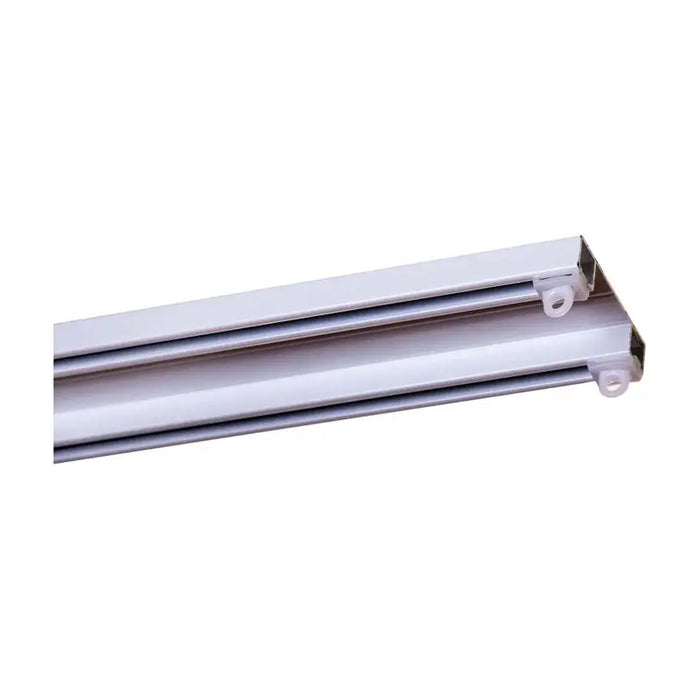 TWO-CHANNEL ALUMINUM CORNICE GARDINIA SANSA 350 CM. WHITE - Корнизи<<<Корнизи щори и пердета<<<Мебели и