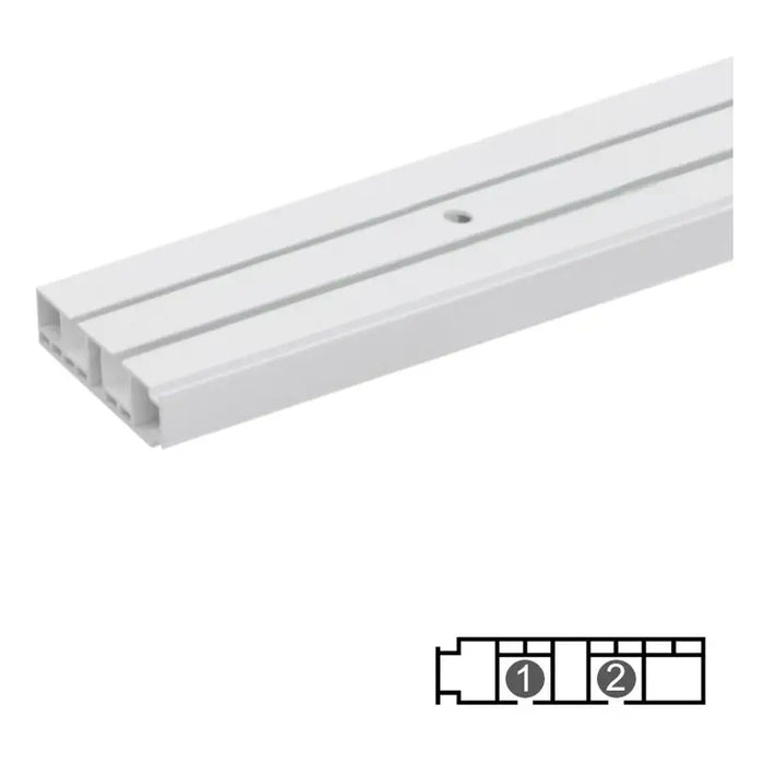 TWO-CHANNEL PVC MOLDING KARPOL 350 CM. - Корнизи<<<Корнизи щори и пердета<<<Мебели и интериор<<<Praktiker