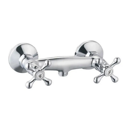 Two-handle Faucet Rousseau Beverley Grey Metal Brass 15 cm Shower - Баня<<<Дом Градина<<<BigBuy&&&Аксесоари и