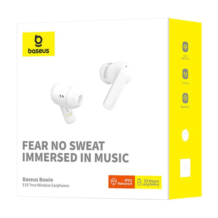 TWS Baseus Bowie E19 Headphones (white) - TWS<<<Wireless<<<Headphones<<<Audio<<<InnproXML&&&Headphones
