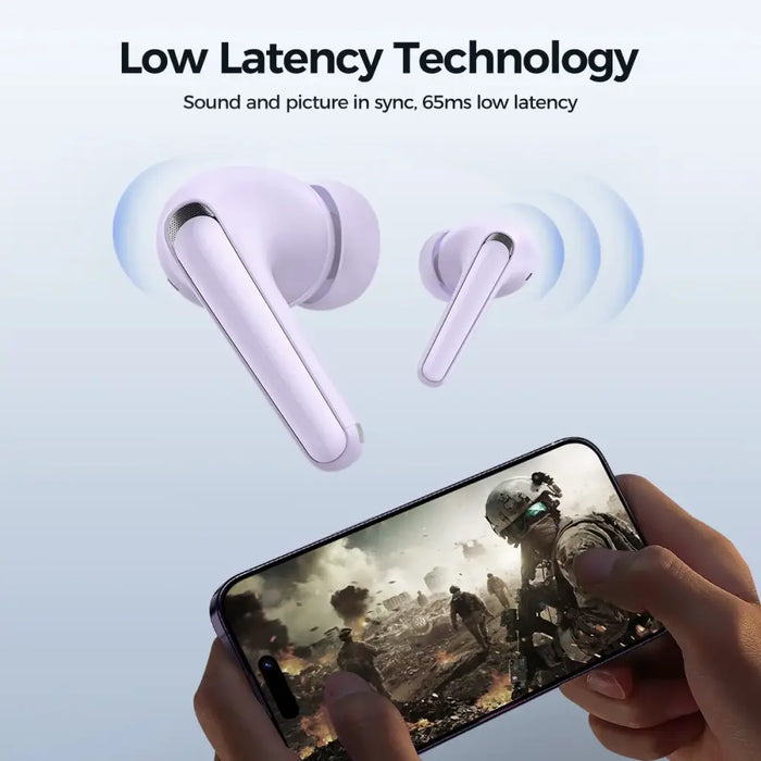 TWS Joyroom Funpods Series JR-FB3 Bluetooth 5.3 wireless headphones - purple - Headphones and speakers<<<HurtelXML