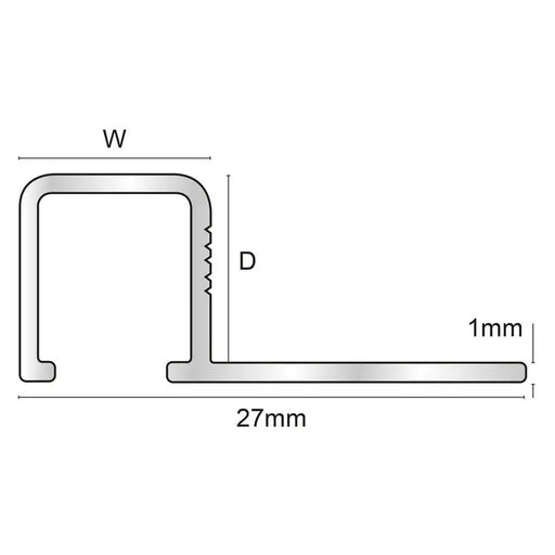 U-SHAPED FINISHING PROFILE GENESIS FOR EXTERNAL CORNER - Профили и аксесоари<<<Плочки и