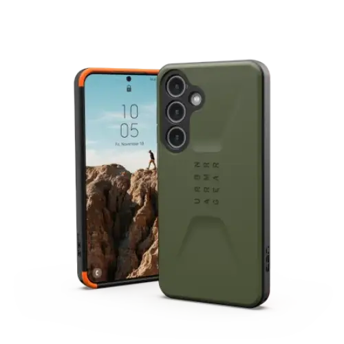 UAG Civilian case for Samsung Galaxy S24 - green - Cell phone cases and covers<<<HurtelXML