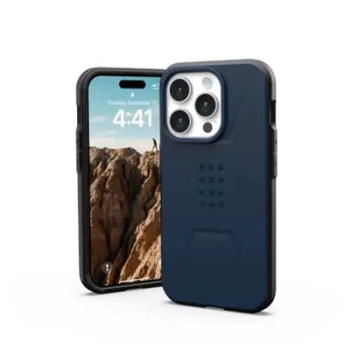 UAG Civilian MagSafe case for iPhone 15 Pro - dark blue - Cell phone cases and covers<<<HurtelXML