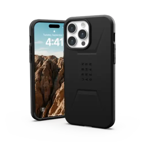 UAG Civilian MagSafe case for iPhone 15 Pro Max - black - Cell phone cases and covers<<<HurtelXML