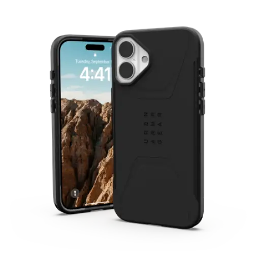 UAG Civilian Magsafe iPhone 16 Plus Case - Black - Cell phone cases and covers<<<HurtelXML