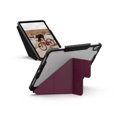 UAG Essential Armor Case with Stand and Apple Pencil Holder for iPad Air 11’’ 2024 - Red - Cell phone cases