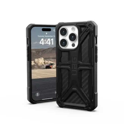 UAG Monarch case for iPhone 15 Pro - black carbon - Cell phone cases and covers<<<HurtelXML