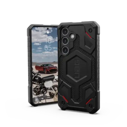 UAG Monarch case for Samsung Galaxy S24 - black kevlar - Cell phone cases and covers<<<HurtelXML