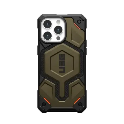 UAG Monarch Pro case with MagSafe for iPhone 15 Pro Max - green Kevlar - Cell phone cases and covers<<<HurtelXML