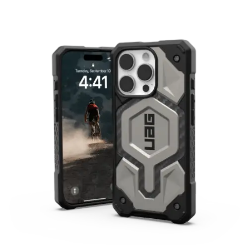 UAG Monarch Pro Case with MagSafe for iPhone 16 Pro - Titanium - Cell phone cases and covers<<<HurtelXML