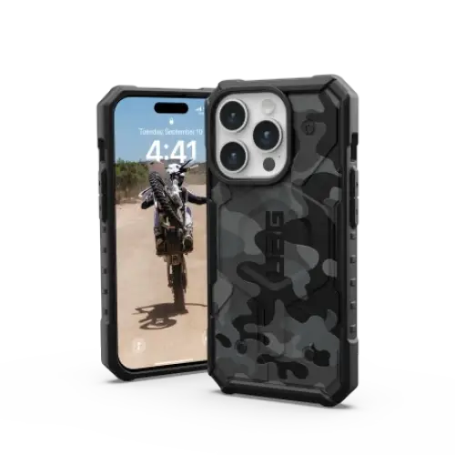 UAG Pathfinder case for iPhone 15 Pro - black camouflage - Cell phone cases and covers<<<HurtelXML