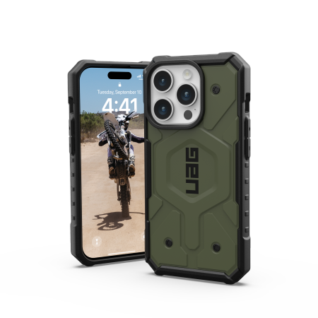 UAG Pathfinder MagSafe case for iPhone 15 Pro - green - Cell phone cases and covers<<<HurtelXML