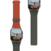 UAG Pathfinder Silicone Double-Sided Magnetic Strap for Apple Watch 42 / 44 / 45 / 46 / 49mm - Gray-Orange - Other cell