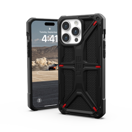 UAG Monarch case for iPhone 15 Pro Max - black kevlar
