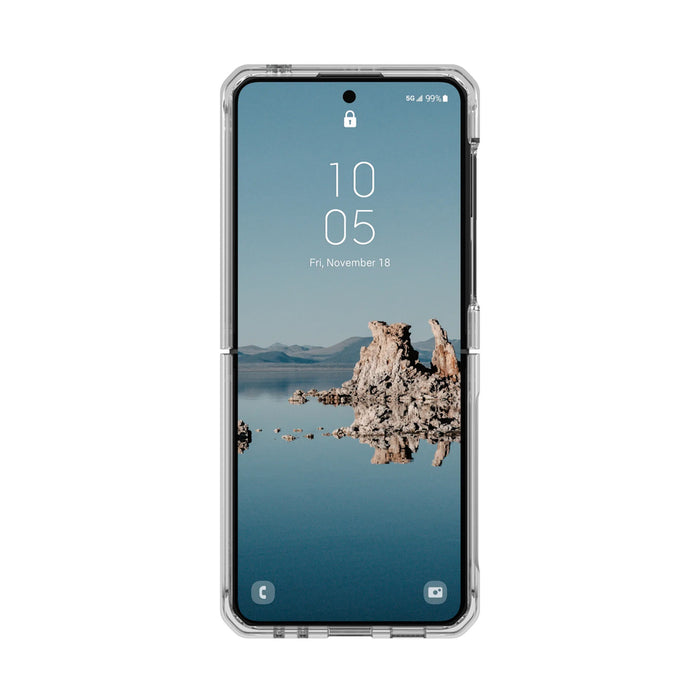 UAG Plyo Pro case with magnetic module for Samsung Galaxy Flip 5 - transparent-gray