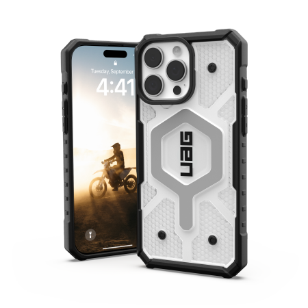 UAG Pathfinder Clear Magsafe Case for iPhone 16 Pro Max - White