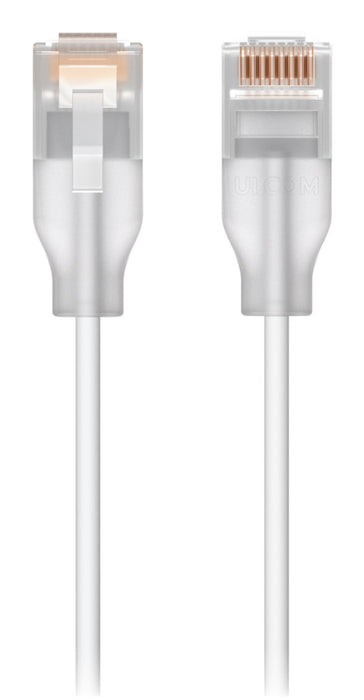 Ubiquiti UACC-Cable-Patch-EL-1M-W networking cable Translucent, White Cat6