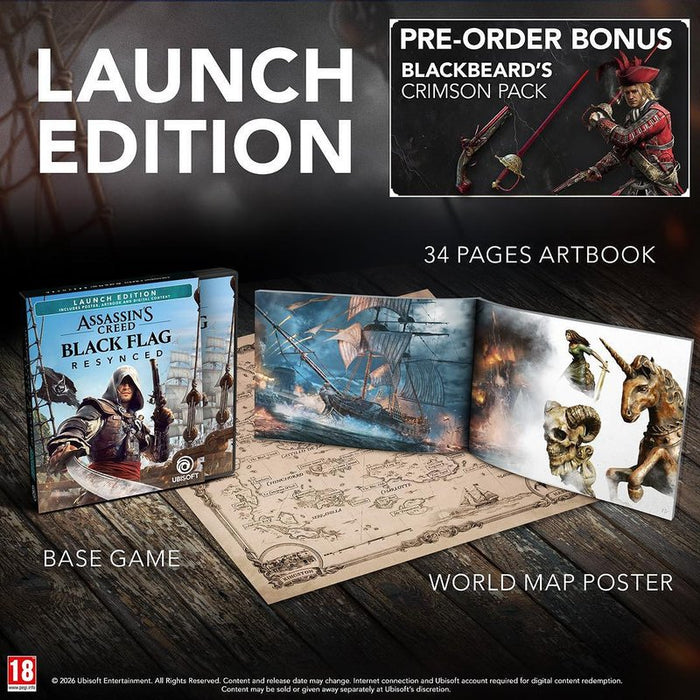 Assassin's Creed Black Flag Resynced Day1 Game (XBOX X)