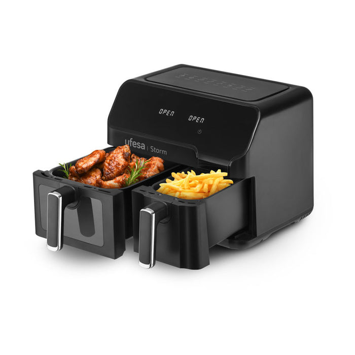 Healthy cooking appliance UFESA STORM 5.5L + 3.5L TIMER, BLACK