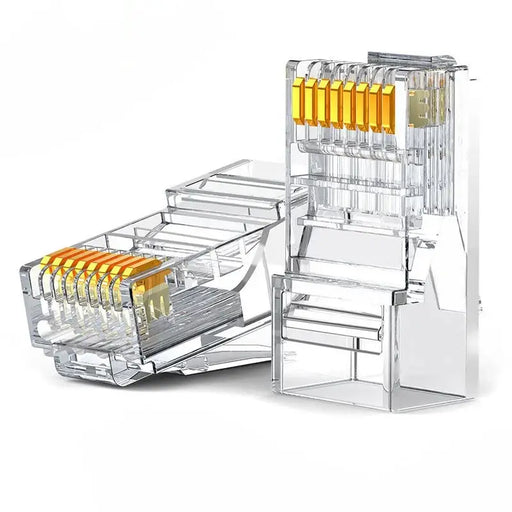 Ugreen 100x plug plug coupler end RJ45 8P8C Cat 6 transparent (60558) - Network cables<<<HurtelXML