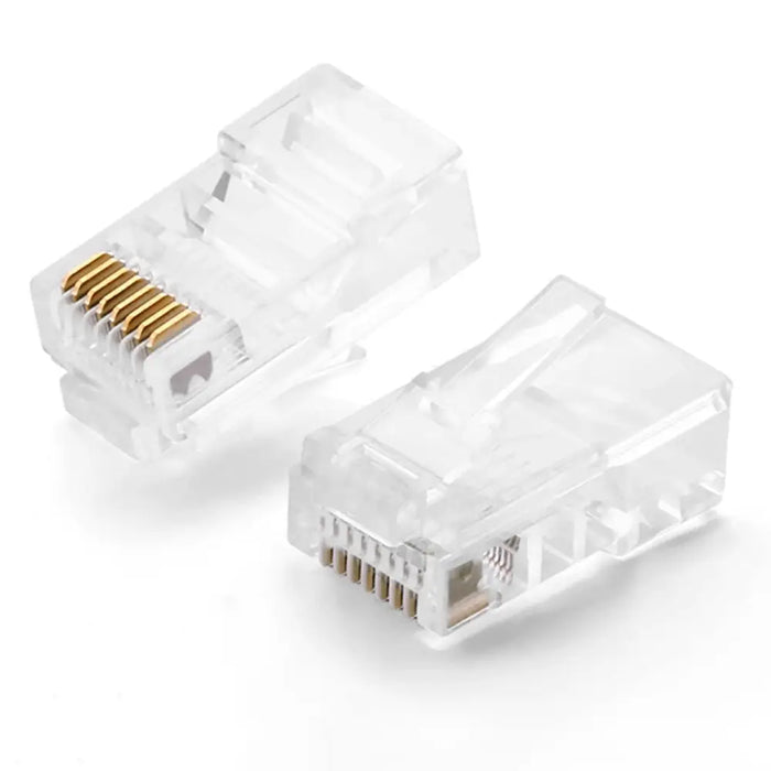 Ugreen 100x plug end RJ45 8P8C (UTP Cat. 5 / Cat. 5e) transparent (NW110) - Network cables<<<HurtelXML