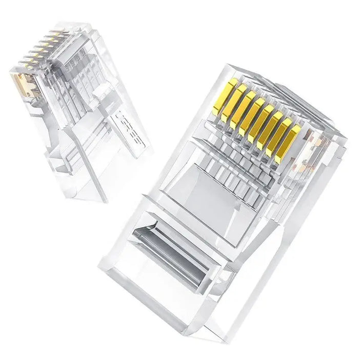 Ugreen 10x plug plug coupler end RJ45 8P8C Cat 6 transparent (50961) - Network cables<<<HurtelXML