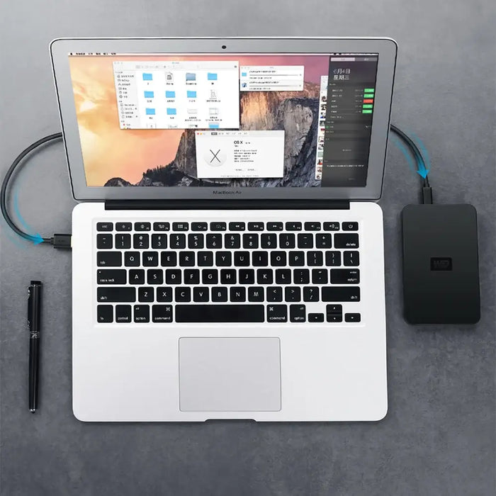 Ugreen 5 pin gold-plated USB cable - mini USB 0.25m black (US132) - Cell phone cables<<<HurtelXML