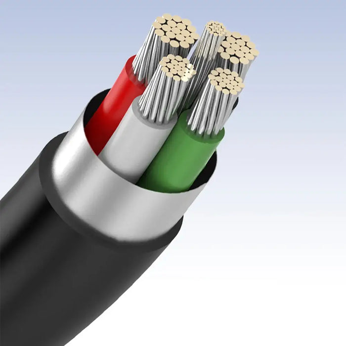 Ugreen 5 pin gold-plated USB cable - mini USB 0.25m black (US132) - Cell phone cables<<<HurtelXML