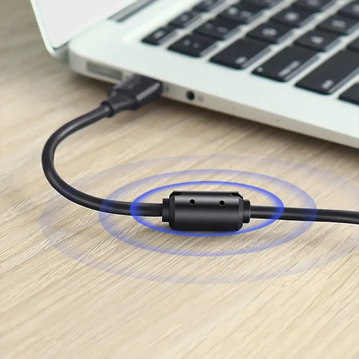 Ugreen 5 pin gold-plated USB cable - mini USB 0.5m black (US132) - Cell phone cables<<<HurtelXML