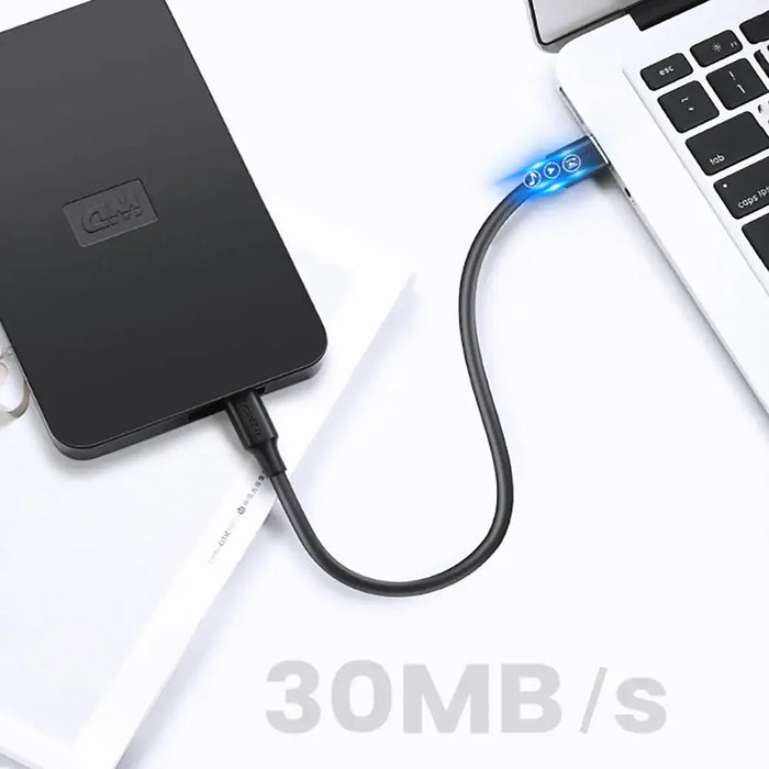 Ugreen 5 pin gold-plated USB cable - mini USB 0.5m black (US132) - Cell phone cables<<<HurtelXML